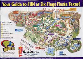 Six Flags Fiesta Texas Six Flags Fiesta Texas Six Flags Map