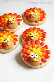 I always been afraid t. Piped Turkey Cookies Cute Simple Cookies For Thanksgiving Treats