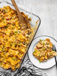 Bake in the preheated oven until bubbly, 25 to 30 minutes. King Ranch Chicken Casserole Recipe No Canned Soup Budget Bytes