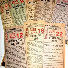 Vintage 1940s Railroad Train Tickets Ephemera For Altered Art Collage Etc Train Tickets Vintage Train Ticket Train