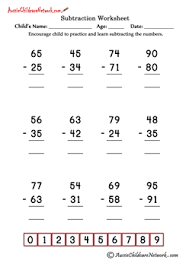 Other resources to use with this double digit subtraction regrouping worksheet pack. Double Digit Subtraction Worksheets No Borrowing Aussie Childcare Network