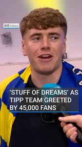 💙💛Over 45,000 people gathered to welcome home the newly-crowned  All-Ireland hurling champions at Semple Stadium in Thurles, Co Tipperary.,  📲#rténews #allirelandfinal #tipperary #hurling