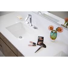 Kohler is the industry standard for the bathroom. Kohler Built In Rectangular Bathroom Sink With Vertical Sides 19 8 In X 15 6 In White 2882 0 Rona