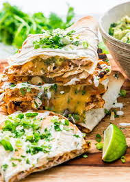 Chicken Enchilada Quesadillas Jo Cooks