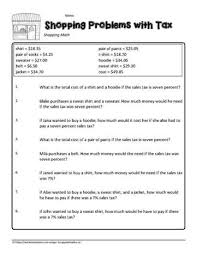 We did not find results for: Money Problems With Tax Worksheets