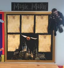 Harry Potter Themed Classroom Display Magic Maths Celebration Of Work Wall Harry Potter Classroom Harry Potter Classes Classroom Displays