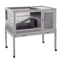 Indoor-Outdoor Rabbit Hutch | Bunny Hutch -Aivituvin ...