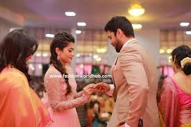 Posted in bollywood movie trailers. Kirik Party Couple Rakshit Shetty And Rashmika Mandanna Engagement Photos Fashionworldhub Engagement Photos Kirik Party Engagement