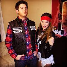 Sons Of Anarchy Halloween Couples Costume Diy Biker Costume Halloween Party Fun Couples Costumes Halloween Costumes