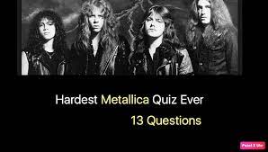 If you know, you know. Hardest Metallica Quiz Ever Nsf Music Magazine