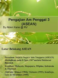 Nota ringkas pengajian am penggal 1 (siri 2). Nota Ringkas Pengajian Am Penggal 3 Asean