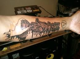 Awesome graffiti letters tattoo design. 120 Stunning And Stylish Tattoo Lettering Ideas Body Tattoo Art