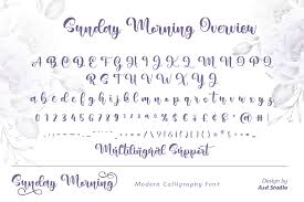 If you don't want the hassle of downloading and installing fonts, but just want to use signature fonts fonts. Sunday Morning Modern Calligraphy Free Fonts Script Handwritten Pixelify Net