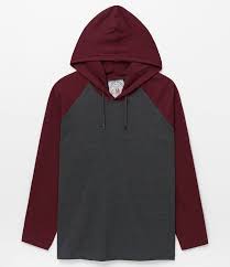 Camiseta Manga Longa Com Capuz Masculina Camiseta Manga Longa Raglan Com Capuz Bordo Lojas Renner Camiseta Manga Longa Camisetas Masculinas Polo Camiseta