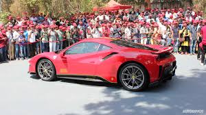 Producing 661hp out of a 3.9ltr mated to a 7speed dual clutch getrag transmission. The Crazy Unveil Event Of India S First Ferrari 488 Pista Autodevot