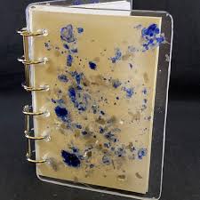 Resin Journal Notebook Covers Front And Back Ooak Handmade Real Dried Flowers Glitterincludes Paper A7 Diy Resin Crystals Diy Resin Art Resin Diy