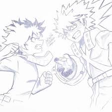 Top suggestions for bakugou and deku fight. Izuku Midoriya Vs Katsuki Bakugou Of Boku Hero No Academia The Story Of This Anime And The Fight Scenes Are Superb I Love Watching It Pencildrawing Kampfen