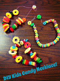 Diy Kids Candy Necklace Edible Craft Fruit Loops Apple Jacks Gummy Life Savers Hard Candy Artisanats Comestible Bonbons Durs Bricolage Artisanat