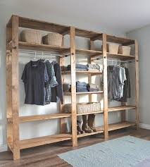 Diy Clothes Racks That Show Off Your Stylish Wardrobe Ohmeohmy Blog No Closet Solutions Wood Closet Shelves Free Standing Closet