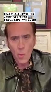 Nicolas Cage says after acting for 45 years, he's able to access his  imagination and emotions so he doesn't need to "torture" himself over a  part as he did when he was young. Cage now stars in the ...