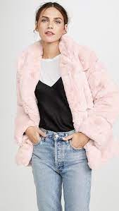 30 Best Blush Pink Coats And Jackets For Winter And The Holidays Candie Anderson Fur Jacket Black Leather Biker Jacket Fashion