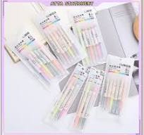 3PCS&6PCS Color Double Head Highlighters Set Fluorescent Highlighter Pen  School Supplies