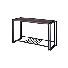 Glass is hygienic and easy to. 2 Tier Space Saving W Slim Profile Baldrick Glass Media Console Table Furniture Entryway Furniture Ilsr Org