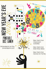 New Years Eve Games New Years Eve Games For Kids New Years Eve Party Games Dice Game Party A In 2020 Kids New Years Eve New Years