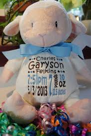 Birth Announcement Stuffed Animals Personalized Baby Gift Baby Cubbies Unicorn Birth Announcement Stuffed Animal Keepsake With Machine Embroidery Personalized Baby Gifts Baby Gifts New Baby Products