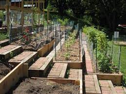 Red Bucket Farm Garden Terraces Terrace Garden Design Terraced Landscaping Sloped Garden