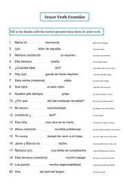 Spanish Verb Tener Unit Spanish Lesson Plans Learning