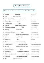 Spanish Verb Tener Unit Spanish Lesson Plans Learning