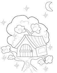 Ready to make the season bright? Tree House Coloring Page Stock Illustration Illustration Of Beauty 50165911