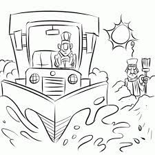 Snow Plow Coloring Page Coloring Home
