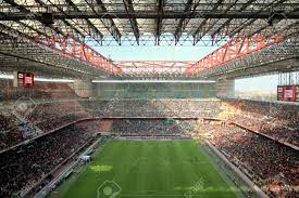 In 1899, ac milan was founded as milan cricket and football club by a group of english expatriates in lombardy led by alfred edwards.the club won its first championship in only its second year since. Das Stadion San Siro Wahrend Eines Ac Milan Fussballspiel Lizenzfreie Fotos Bilder Und Stock Fotografie Image 13558971