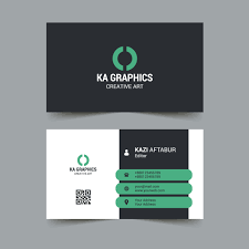 Download them for free in ai or eps format. Nice Business Card Design With Green Bars 691649 Vector Art At Vecteezy