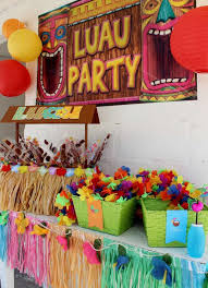 Kids Birthday Party Decoration Ideas At Home Luau Hawaiian Birthday Party Ideas Photo 10 Of 15 Luau Birthday Party Luau Pool Parties Hawaiian Birthday Party