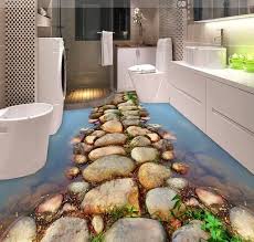The mismatched floor tiles bring a splash of. 3d Effect Bathroom Tiles Design Images India Trendecors