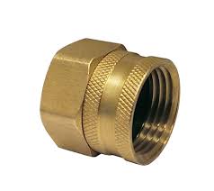 The broom operates by connecting to the pressure washer wand. Brass Karcher European Female Garden Hose Connector
