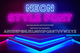 Download Neon Style Font By Owpictures Creative Fabrica SVG Cut Files