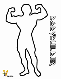 There are tons of great resources for free printable color pages online. Easy Sports Printables Sports Free Kids Coloring Bodybuilder