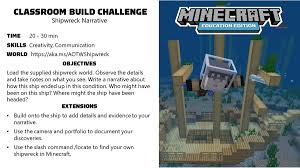 Share your feedback through our help center, read more about new features at our. Minecraft Education Edition En Twitter Icymi This Week S Build Challenge Invites Students To Write About A Mysterious Shipwreck Using A Downloadable Minecraftedu World And The New Updateaquatic Features Learn More And See