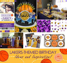 The basketball is bright orange with contrasting black accents, so use these two colors to decorate your party venue! How To Plan A Lakers Themed Birthday Party For The Win