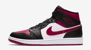 Jordan 1 Mid White Black Cyber Pink Air Jordan 1 Mid Black Noble Red Available Now Sneakerfits Com