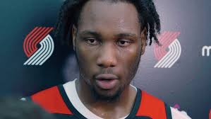 Purdue's Caleb Swanigan Meets the Media Following Blazer Workout