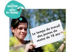 Le smic au 1er janvier 2021 est de 10,25 € brut de l'heure, soit 1554,58 € brut par mois sur la base de 35h hebdomadaires (environ 1231€ net). Le Temps De Travail Des Jeunes De Moins De 18 Ans Lilagora Universite De Lille Votre Communaute En Ligne