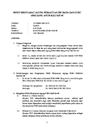 Contoh minit mesyuarat persatuan / kelab. Minit Mesyuarat Agung Pibg Kali Ke40 2013 Pdfcoffee Com