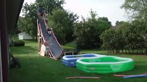 Don't insult this water slide by calling it a water slide. Backyard Water Slide Youtube