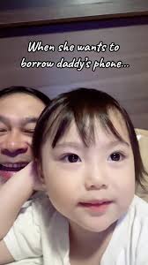 When She Wants to Borrow Daddy's Phone