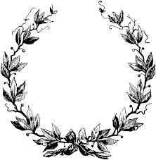 Black And White Wreath Graphic Free Clip Art Vintage Decorative Frame Laurel Wreath Wreath Clip Art Wreath Illustration Laurel Wreath